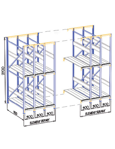 Paint storage rack heavy load